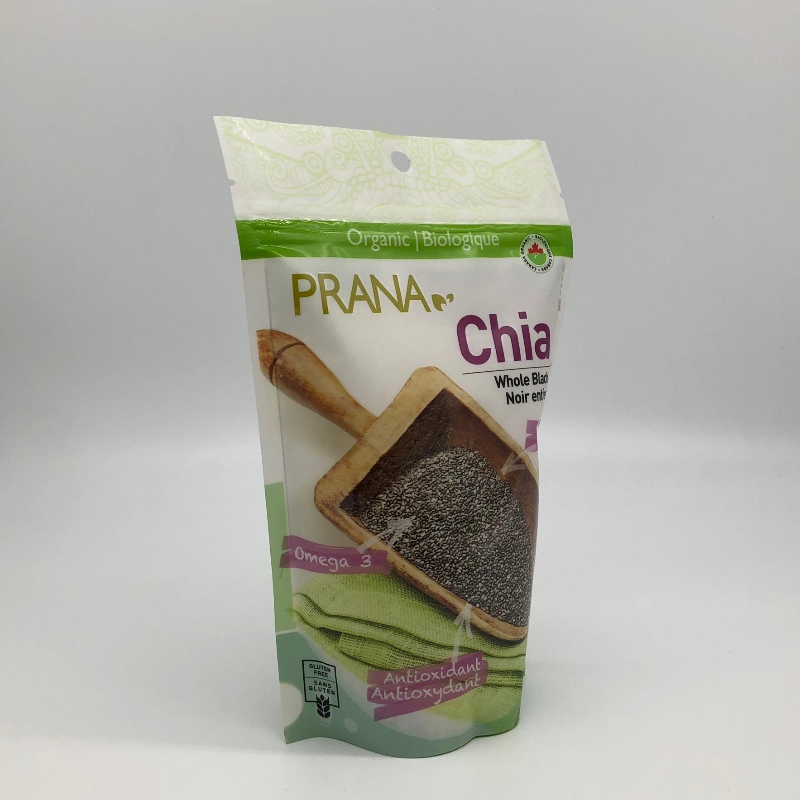 mála bia pouch plaisteach ziplock bun le poll